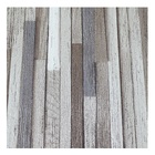 Papel De Parede Vinílico Madeira Cinza/marrom Com Brilho 0,53
