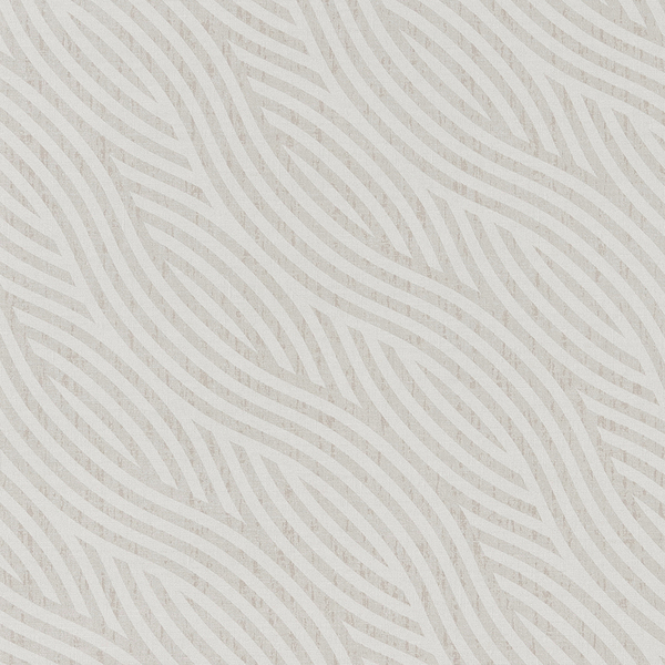 Papel de Parede Vinílico Ondas Listradas Bege 52cmx9,5m