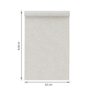 Papel de Parede Vinílico Ondas Listradas Bege 52cmx9,5m