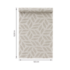 Papel de Parede Vinílico Outono Gráfico Bege 52cmx9,5m