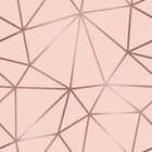 Papel De Parede Vinilico Rosa Bebê Fio Rosé Geométrico 12m