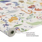 Papel de Parede Vinílico Selva Color Vermelho e Azul 52cmx9,5m