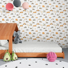 Papel De Parede Vinílico Sonhos Carros Ref 4218 Bege 52cm X 1