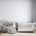 Papel De Parede Vinílico Sonhos Ref 4223 Quadriculado Azul 52