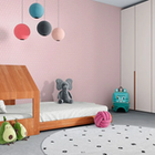 Papel De Parede Vinílico Sonhos Ref 4242 Rosa Com Bolinhas Br