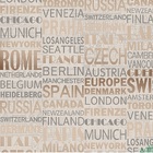 Papel De Parede Vinílico Temático (cities) Words Rose Com Bri