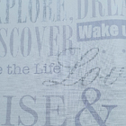 Papel De Parede Vinílico Temático Palavras/frases Inglês Cinz