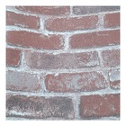 Papel De Parede Vinílico Tijolinhos Marrom Avermelhado 0,53x1