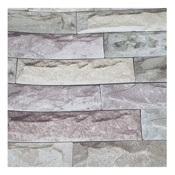 Papel De Parede Vinílico Tijolinhos Verde 0,53x10m