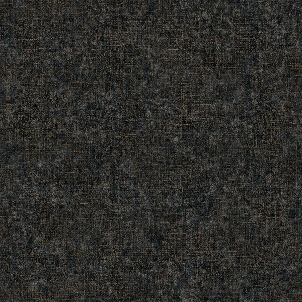 Papel de Parede Vinílico Unique Preto e Dourado Liso 10x0,53m Wiler-K