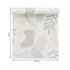 Papel de Parede Vinílico Verde 10x0,52m Bobinex