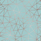 Papel De Parede Vinilico Verde-água Geométrico Colante  18m