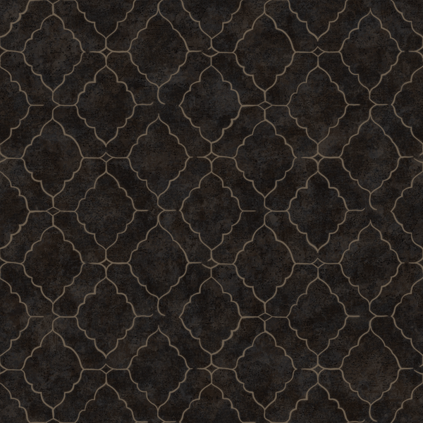 Papel de Parede Vinílico VIP Mármore Preto 10x0,53m Wiler-K