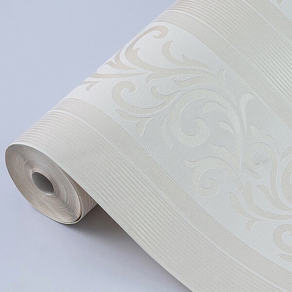 Papel De Parede Vinilizado Arabesco Com Listras Dk-0060 - 70c