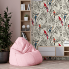 Papel De Parede Vinilizado Arara Dk-0249 - 68cm X 9,14m( ± 3%)