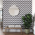 Papel de Parede Vinilizado Chevron Cimento 52cmx10m