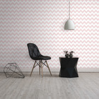 Papel de Parede Vinilizado Chevron Rosa Bebê 0,52x9,50m