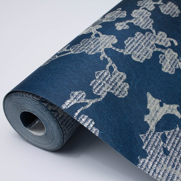 Papel De Parede Vinilizado Floral Dk-0084 - 0,53x10m ( ± 3%)