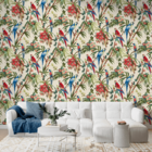 Papel De Parede Vinilizado Folhagem Dk-0178- 0,68x9,14m ( ± 3