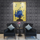 Papel De Parede Vinilizado Geométrico Dk-0102 - 0,53x10m ( ±