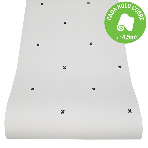 Papel De Parede Vinilizado Monochrome Cross Inspire 053x10m Leroy