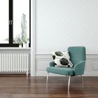 Papel de Parede Vinilizado Myrtle Geo White Branco 0,53x10m