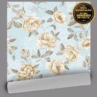 Papel De Parede Vintage White Roses - 0 50 X 2 50 Metros