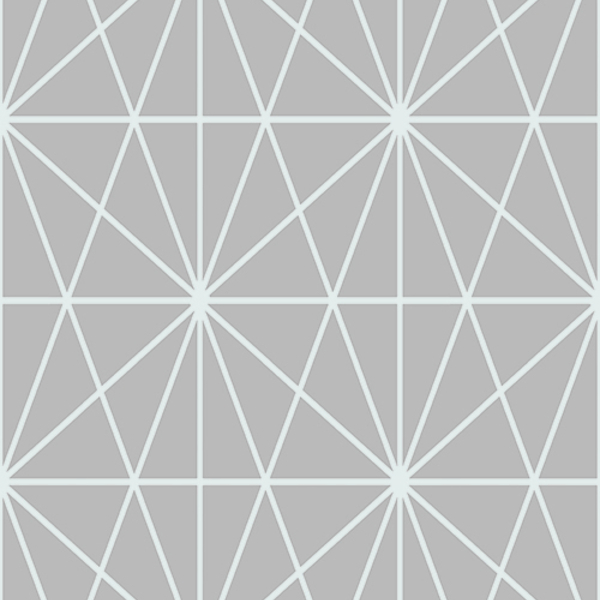 Papel De Parede Wiler Cubic - Linhas Geométricas Cinza