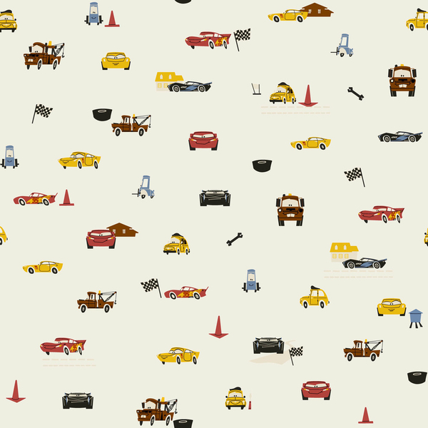 Papel De Parede Wiler Disney Carros - Colorido