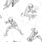 Papel De Parede Wiler Disney - Homem Aranha Preto E Branco