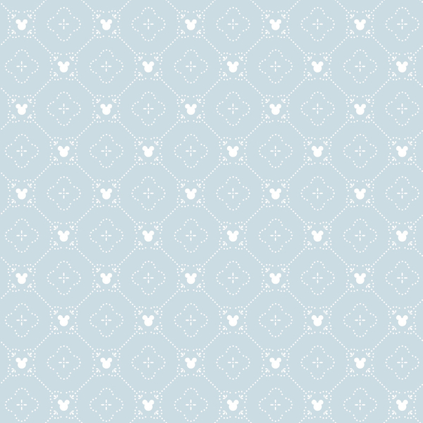 Papel De Parede Wiler Disney Mickey - Azul