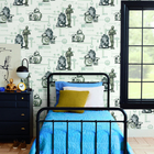 Papel De Parede Wiler Disney Star Wars - Preto E Branco