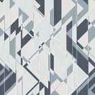 Papel De Parede Wiler Essencial - Geométrico Branco E Azul Es