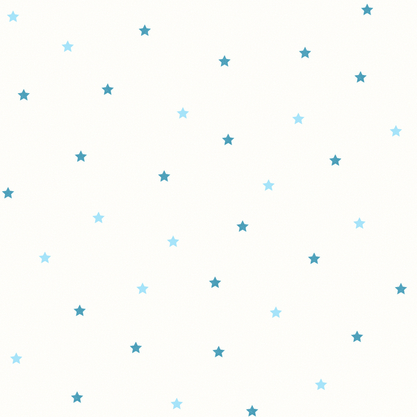 Papel De Parede Wiler Fofura Baby - Estrelinhas Azul