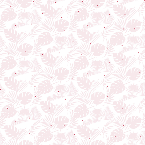 Papel De Parede Wiler Fofura Baby - Folhas Rosa