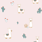 Papel De Parede Wiler Fofura Baby - Lhama