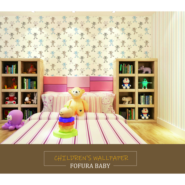 Papel De Parede Wiler Fofura Baby - Ursinhos De Pelúcia