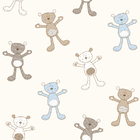 Papel De Parede Wiler Fofura Baby - Ursinhos De Pelúcia