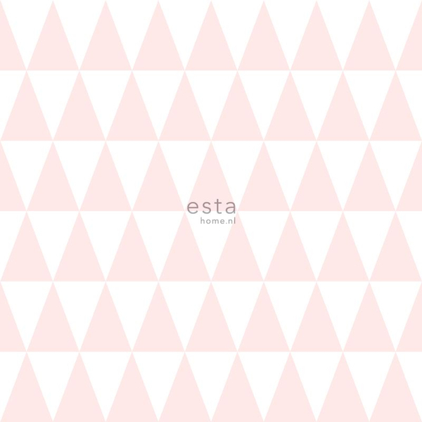 Papel De Parede Wiler Little Bandits - Triângulos Rosa E Bran