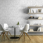 Papel De Parede Wiler Reflets -  Geométrico Cinza Claro