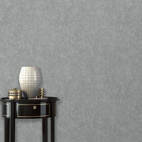 Papel De Parede Wiler Reflets - Cimento Queimado Cinza