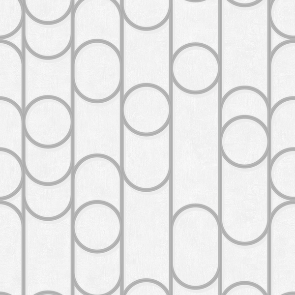 Papel De Parede Wiler Star – Geométrico Branco E Cinza