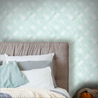 Papel De Parede Xadrez Azul Infantil