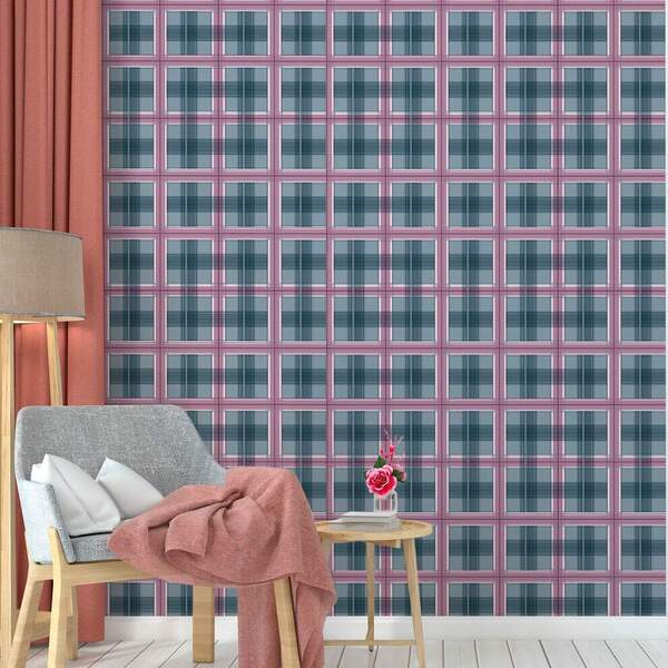 Papel De Parede - Xadrez - Modelo 10-60x300cm