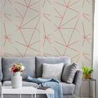 Papel De Parede Zara Cinza Com Rose 05-60x300cm