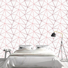 Papel De Parede Zara Fundo Branco E Tons Degradê De Vermelho