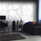 Papel De Parede Zara Mármore Cobre Tamanho:2,30x0,60