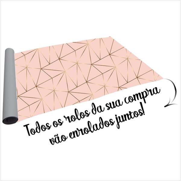 Papel De Parede Zara Soft Pink Gold Tamanho:1,30x0,60