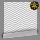 Papel De Parede Zig Zag Cinza - 0 50 X 2 50 Metros
