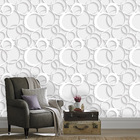 Papel Parede 3d Círculos Entrelaçados Autocolante